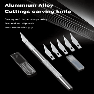 Precision Cutting Knife with Replaceable Blades for DIY Crafts