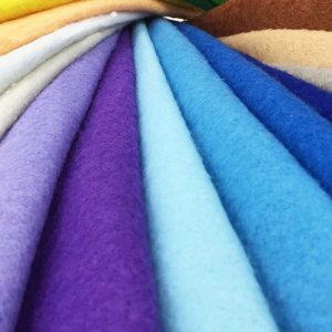 Plain Felt Fabric Sheets Pack of 24 for Crafts and DIY Projects