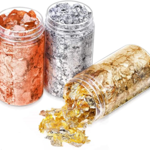 Gold Silver and Copper Foil Flakes for Resin Art and Calligraphy – Panni Multipurpose Craft Flakes