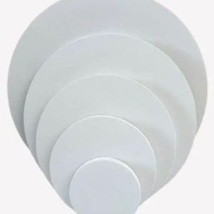 White Coated Round Canvas Board – 4x4 to 12x12 Inches Painting Canvas