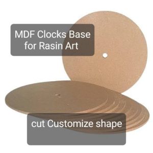 12 Inches Round MDF Clock Base – 6.5 mm For Resin Texture & Lippan Art